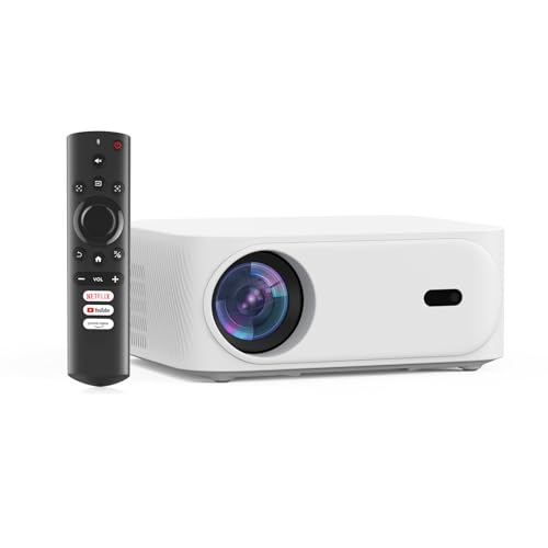 MetVateプロジェクター 小型 MV3 ホワイト【スタンド付き・別売りも可】 Amazon.co.jp: プロジェクター 家庭用【ネトフリ・YouTube・Prime