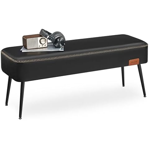 VASAGLE EKHO Faux Leather Hallway Bench Cover