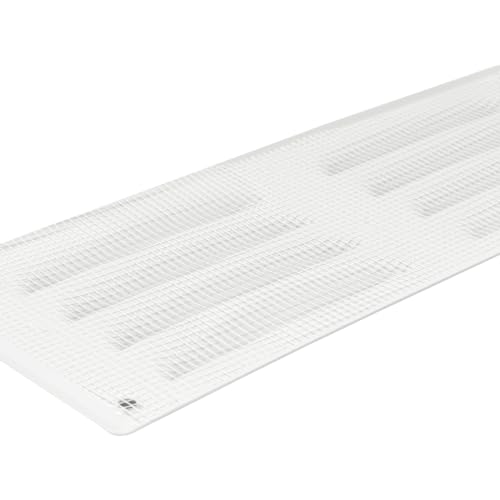 Vent Systems 260 x 105 mm biała kratka wentylacyjna z siatką przeciw owadom. Zastosowania HVAC, ogrzewania, chłodzenia i wentylacji. Wewnętrzna i zewnętrzna osłona odpowietrzania