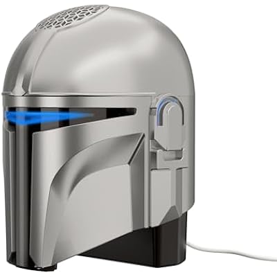 Echo Dot Star Wars Bundle: Includes Echo Dot, Charcoal and The Mandalorian Helmet Stand