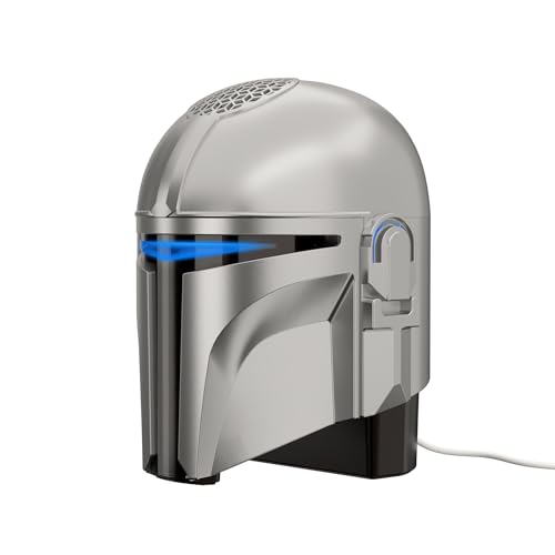 Image of Echo Dot Star Wars Bundle: Includes Echo Dot, Charcoal and The Mandalorian Helmet Stand