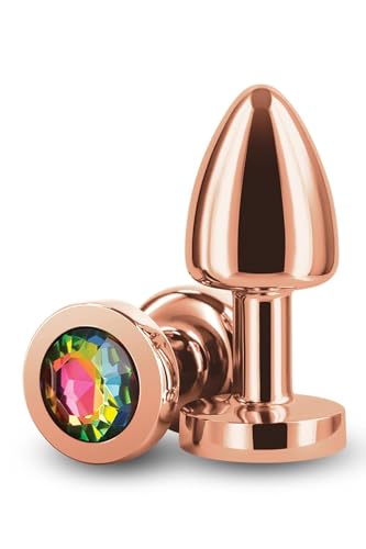 NS Novelties Rear Assets Petite Rose Gold/Rainbow 6 cm