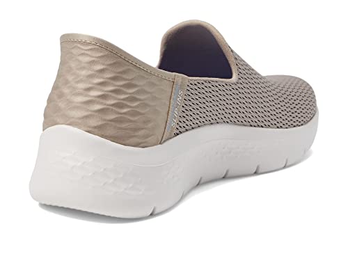 Skechers Damen Women's Hands Free Slip-ins Go Walk Flex-Relish Sneaker, Taupe/Blau, 38.5 EU Weit – Ansicht 5