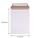 zmybcpack 100 Pack 6X8 inch Self Seal Photo Document Mailers Stay Flat White Cardboard Envelopes White Photography Mailers for CD, Photos, Document