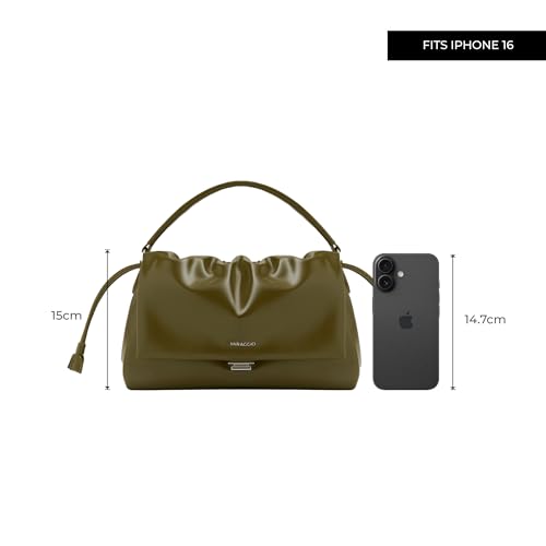 Image of Miraggio Mindy Crossbody Bag For Women | Soft Ruched Texture Sling Bags With Adjustable & Detachable Strap | Gift Items For Women