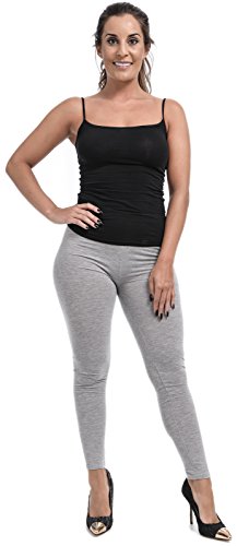 Leggings gris claro para mujer talla 40 ideales para tu rutina diaria de yoga y paseo