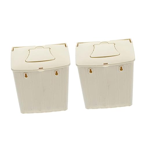Abaodam 2Pcs Bird Nesting Box Hanging Roosting House for Pet Birds Durable Plastic Incubation Box for Garden Porch and Outdoor Decoration