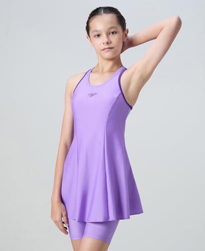Image of Speedo Girl's Endurance 10 Racerback Swimdress with Boyleg