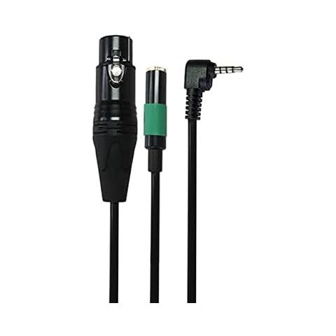Headset Buddy Mic-Line-Pro-XLR-Plus - 3.5mm Male to XLR Female Line Level Audio Adapter + Monitoring Jack Cover