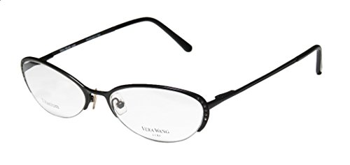 Vera Wang Epiphany Ii For Ladies/Young Women/Girls Designer Half-rim Titanium Crystals Spring Hinges