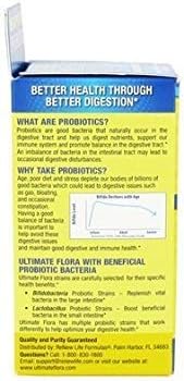 Ultimate Flora Extra Care Probiotic Supplement Vegetable Capsules