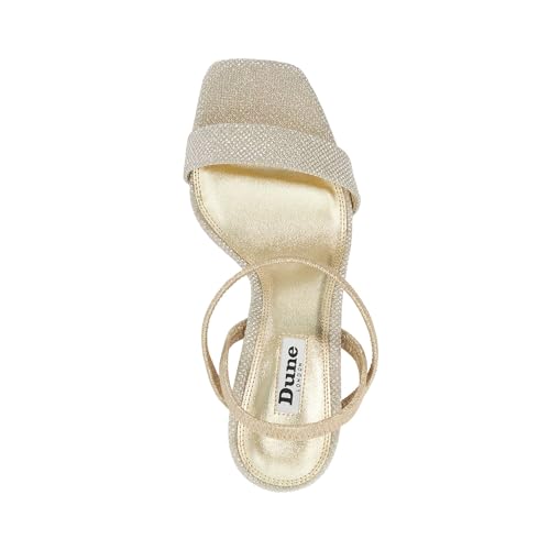 Dune London Women's METHODICAL Heeled Sandal, Gold, 74