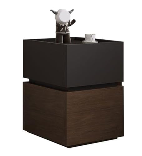 �i�C�g�X�^���h�A���_���ȃu���b�N�̃x�b�h�T�C�h�e�[�u�� - ���ړI�ؐ��i�C�g�X�^���h�A�_�u�������o���t���A���؂ȐQ���̂��߂̃~�j�}���X�g�f�U�C���A�אg�̃i�C�g�X�^���h�i19.7�C���`x14.2�C���`x17.7�C���`�j