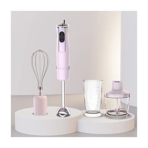 Lihuzmd Immersion Blender, 600w 4-in-1Multifunctional hand blender Baby food supplement machine with Beaker, Chopper, Egg Whisk,100/130V