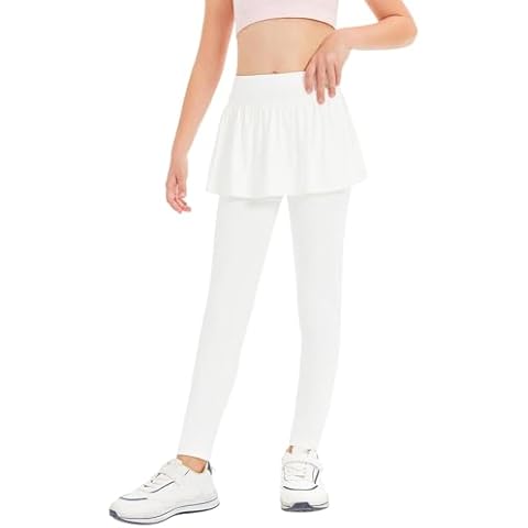 Haloumoning Girls Tennis Skirt with Leggings Cover