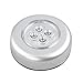 Produktbild 4 LED-Steuerung Nachtlicht Runde Lampe unter Schrank Schrank Push Stick auf Lampe Home Küche Schlafzimmer Automobile Verwendung - Silber