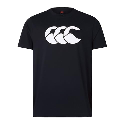 T-Shirt Homme Canterbury Noir et Blanc en Taille M
