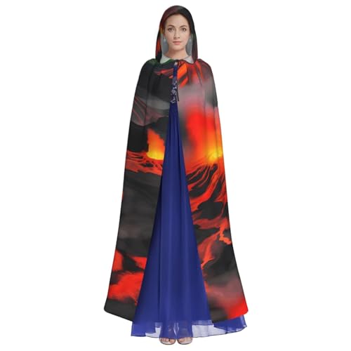 Cape à capuche sur le thème des volcans : cadeau de Noël cosplay