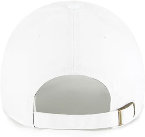 47 New York Yankees Hat Mens Womens Icon Clean Up Adjustable Cap, White - Image 2