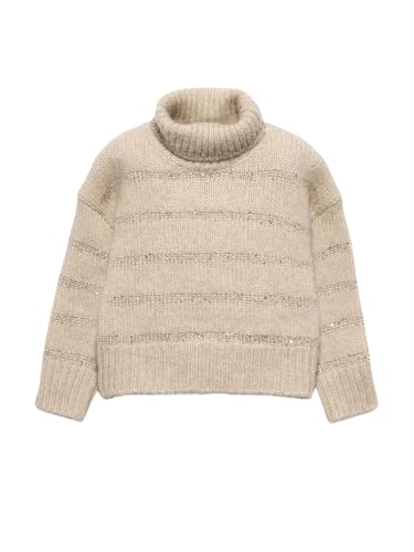 Abel & Lula Sequen Stripes Sweater for Girls Wheat