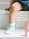 IYOU Baby Mädchen Socken weiß Baumwolle Crew Socken dünn Sommer Mesh Babysocken für Kleinkind Kleinkind Mädchen (4 Paare), 6-12 Monate