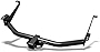 Class 3 III Black 2' Rear Bumper Trailer Tow Hitch Towing Mount Receiver Tube for 04 Nissan Pathfinder Armada / 05-15 Armada / 04-10 Infiniti QX56