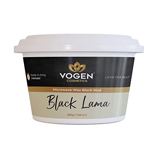 Black Hard Wax Microwave for Hair Removal 200g (7oz) - Use for Face, Eye Brows, Upper lip, Underarms, Legs and Arms waxing (1 Pot (7 oz))