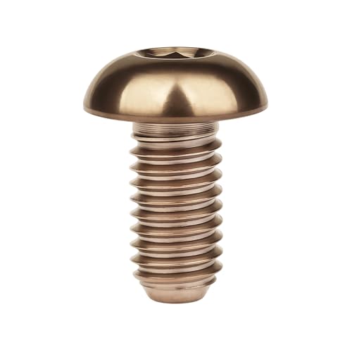 Image of Titanium Bolt M3 8 10 12 15mm Allen Key Head Screws for Bicycle Pack of 4 (Bronze, M3x10mm)
