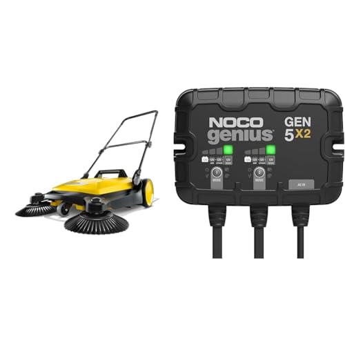 Kärcher Twin Walk-Behind Sweeper 26.8" Width & NOCO Genius 5X2