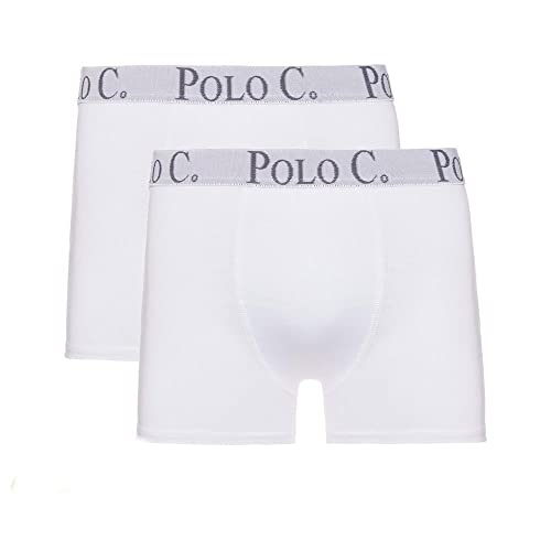 Kit com 2 Cuecas Boxer Algodão Extreme Branca - Polo Cycle Branco P