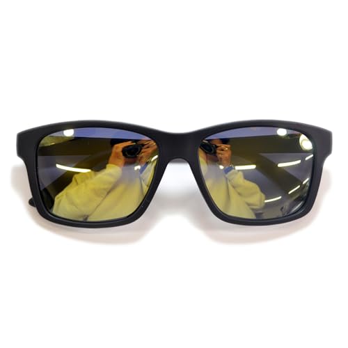 [MERRY PLEASURE] ΌTOX ނ X|[c hCu ^] ɒBKl Y fB[X EGg y ubN  ~[Y }bg  28048 (MAT.BLACK×YELLOW.MIRROR)