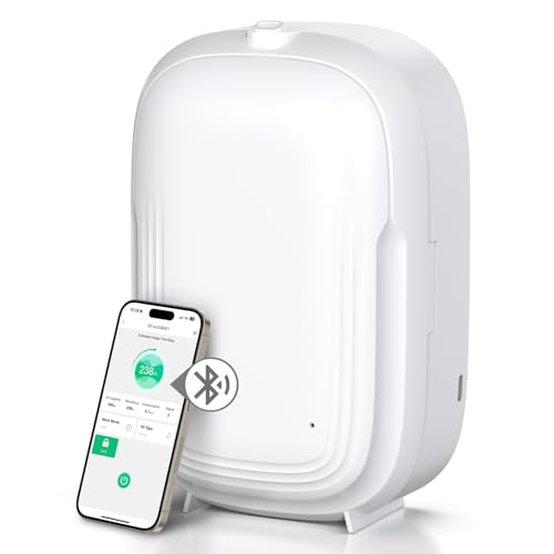 HOTOIQ Waterless Essential Oil Diffuser for Home Hotel Collection Smart Scent Air Machine Up to 1000 sq.ft 150ml Aromatherapy Scent Diffuser for Large Room Luxury Aroma Diffuser - White