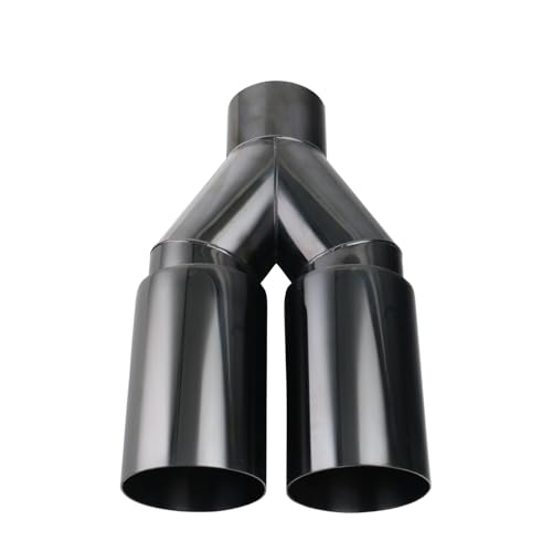 Silencieux d'échappement double embout inox 2.5 pouces tuyau extrémité découpé 3" universel