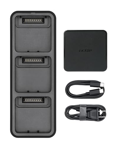LKTOP 100W Mavic 3 Series Battery Charging Hub Kit for DJI Mavic 3/Mavic 3 Pro/Mavic 3 Classic/Mavic 3 Pro Cine/Mavic 3 Cine/Mavic 3 Thermal/Mavic 3 Enterprise Drone, with 100W USB-C Power Adapter