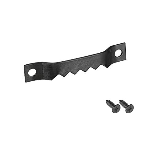 Image of uxcell Picture Hangers 1 3 /5 Inch Double Hole with Screws for Frame Hanging 50 Pcs Black
