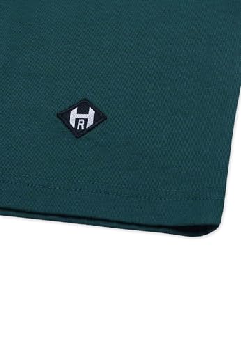Honesty Rules Herren Kurzarm T-Shirt Basic aus Bio-Baumwolle, Racing-Green, Gr. XXL