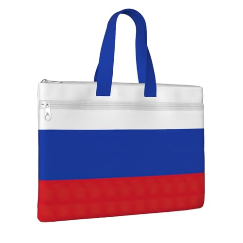 Russian Flag Canvas Document Bag Briefcase For Professionals And Executives2