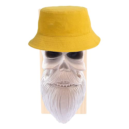 Pomrone Porte-Casques de Moto tête de Mort,Porte-Casques de Moto au-Dessus de la Porte - Porte-Casques, Artisanat en résine détachable pour Motos, vélos et Sacs