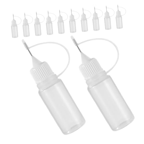 MUSISALY 20 Pcs Squeeze Glue Bottles 5ml Glue Applicator Bottles for Cosmetics Easy to Use for Home and Travel
