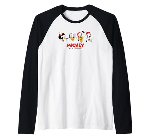 T-shirt Mickey and Friends raglan idéal pour vos soirées cinéma de Noël