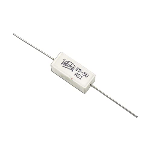 Image of 5 Ohm (Ω) 5 Watt Fusible Ceramic Cement Power Resistor Pack of 5pcs