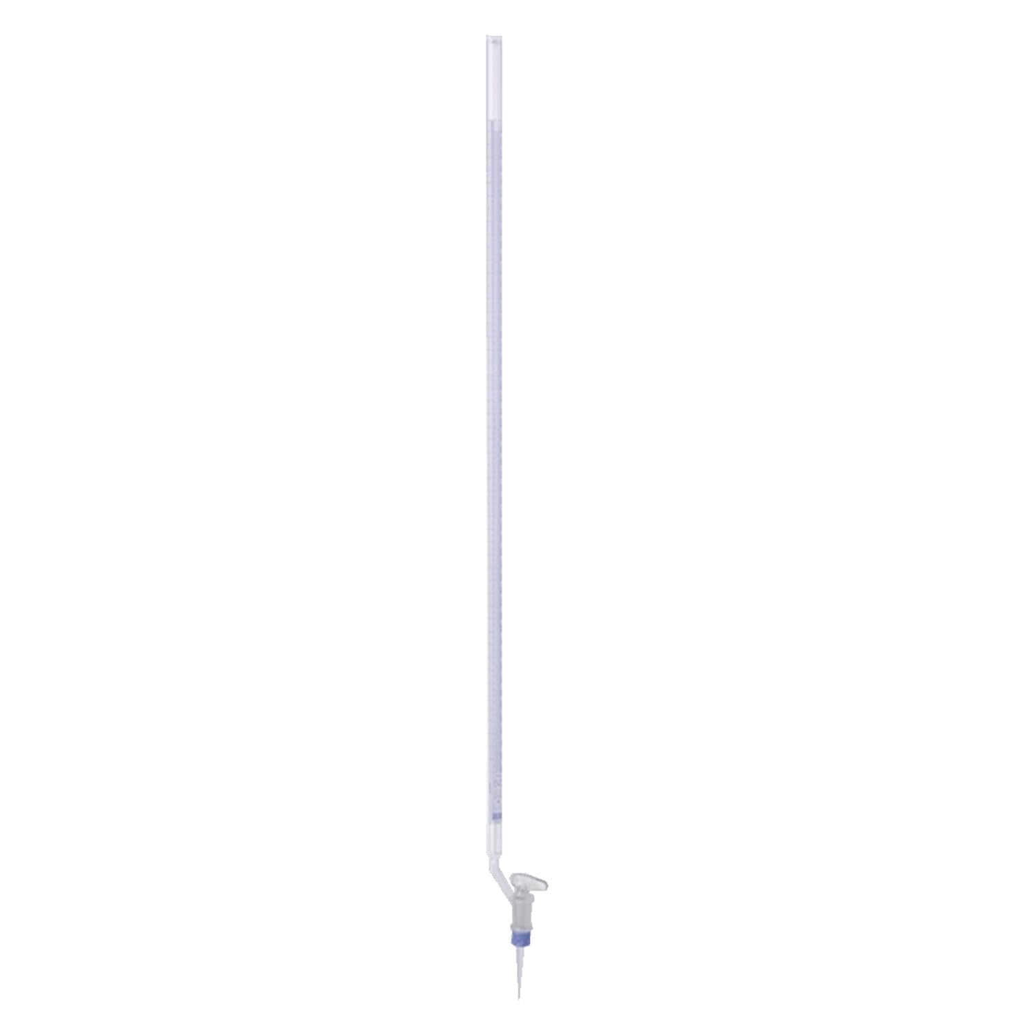 Hirschmann Duran Bürette, Seitlicher Glashahn, Schellbach, Klasse B, Blau Graduiert, 25 ml Kapazität, 0,05 ml Teilung, 0,03 ml Toleranz, 500 mm Skalenlänge, 2 Stück