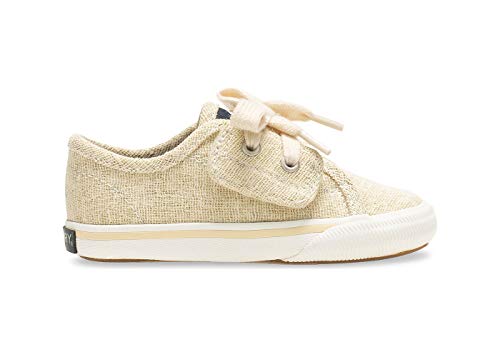 Sperry Girl's, Lounge LTT JR Sneaker- Toddler & Little Kid Gold 5 M