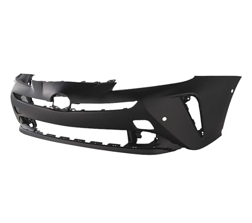 Image of FitParts Compatible with Toyota Prius 2019-2022 Front Bumper Cover | Primed, With Tow Hook Hole, Ready to Paint, OEM 5211947979, TO1000458
