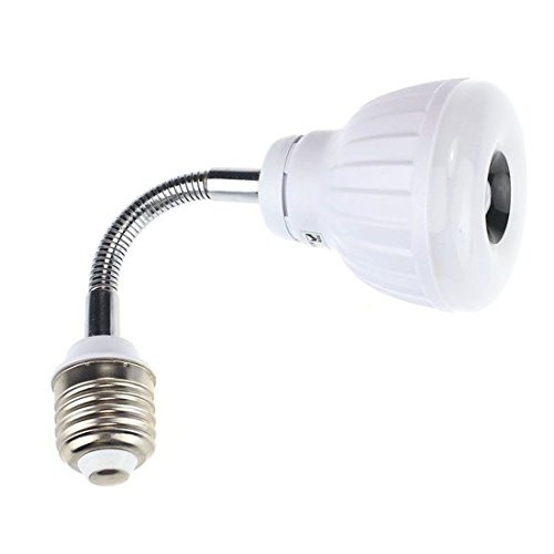 BESSKY Sensor Light, AC 85V to 265V E27 5W LED PIR Infrared Sensor Motion Detector Light Bulb Lamp (Pure White, 18X6X6cm)