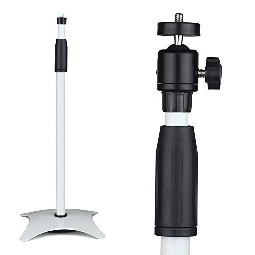Projector Tripod Stand Drsn Portable Tripod Adjustable Height 27\" to 49\" 360°Swivel Pivot Ball Head Floor Stand Holder for Small Camera Webcam Microphone Projector GoPro