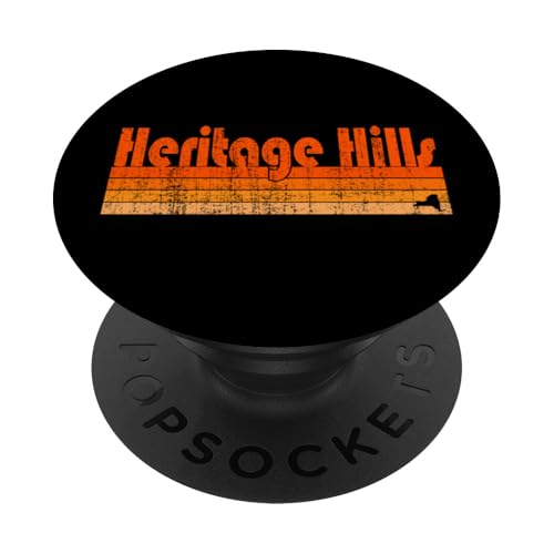 Heritage Hills, estilo retro de los años 80 de Nueva York PopSockets PopGrip Adhesivo