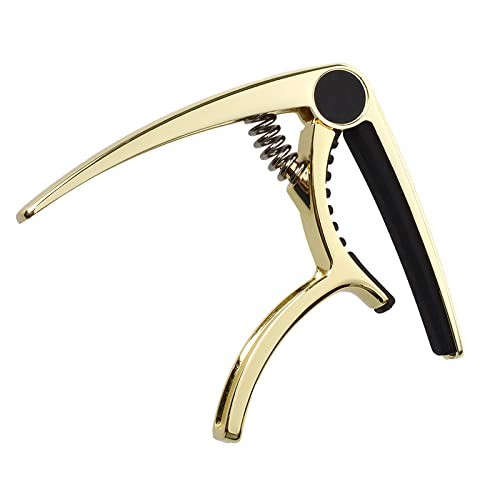 EURYTKS Accessoires d’instruments de Musique Guitare électrique Acoustique Changement Rapide Trigger Capo Clamp,Gold - Les Beatles, Paul McCartney, John Lennon, RIngo Starr, George Harrison EURYTKS Accessoires d'instruments de Musique Guitare électrique Acoustique Changement Rapide Trigger Capo Clamp,Gold – Image 4