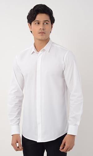 Image of Men's Solid Slim Fit Shirt