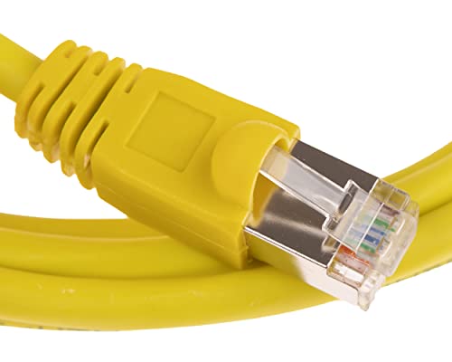 CDL Micro FTP Shielded Cat6 RJ45 Ethernet Network LAN Patch Cable 2m - Yellow, 2 m - Image 3